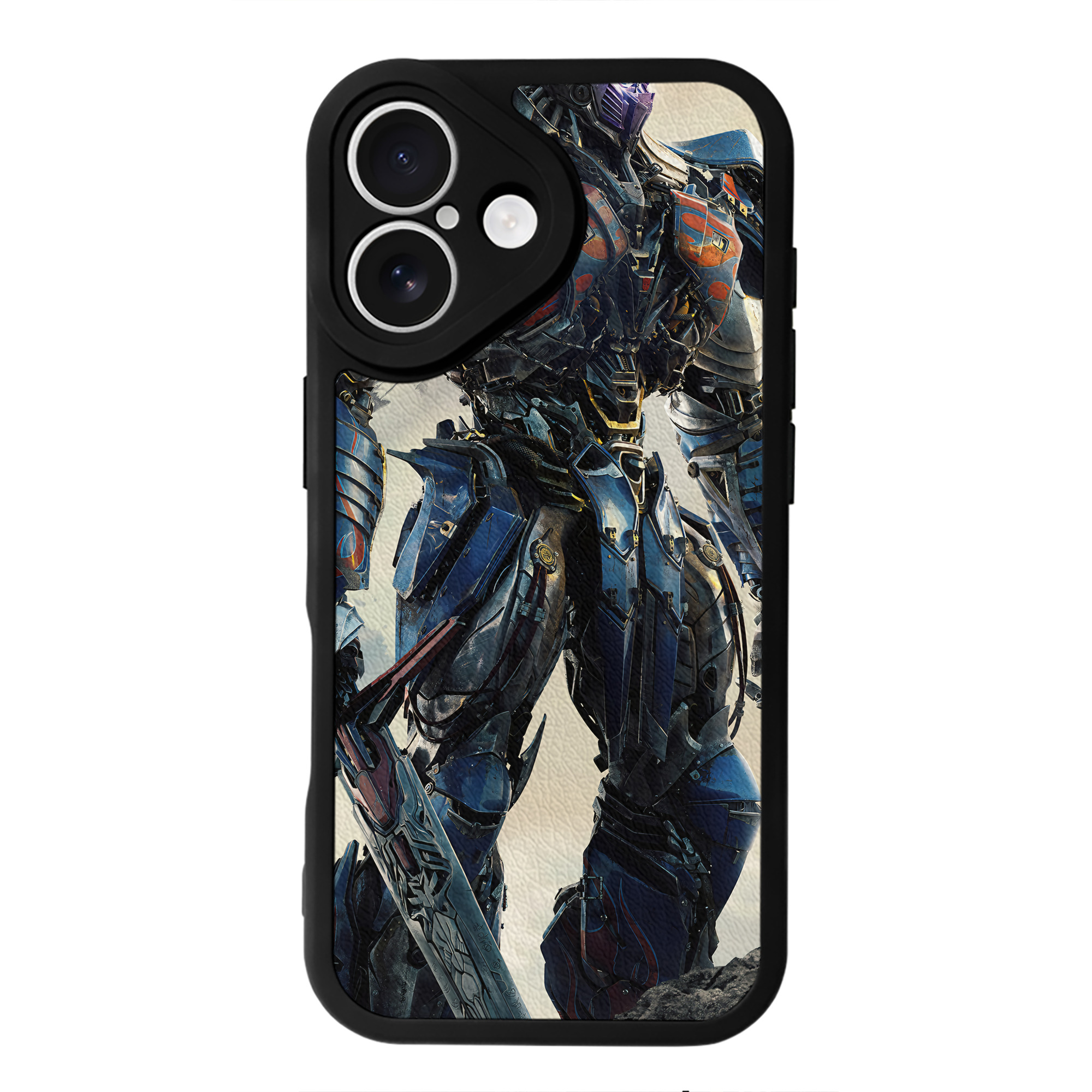 （画像用） Transformers トランスフォーマー 【iPhone 16シリーズ対応】シリコンスマホケース（レザー調） 材質：シリコン
